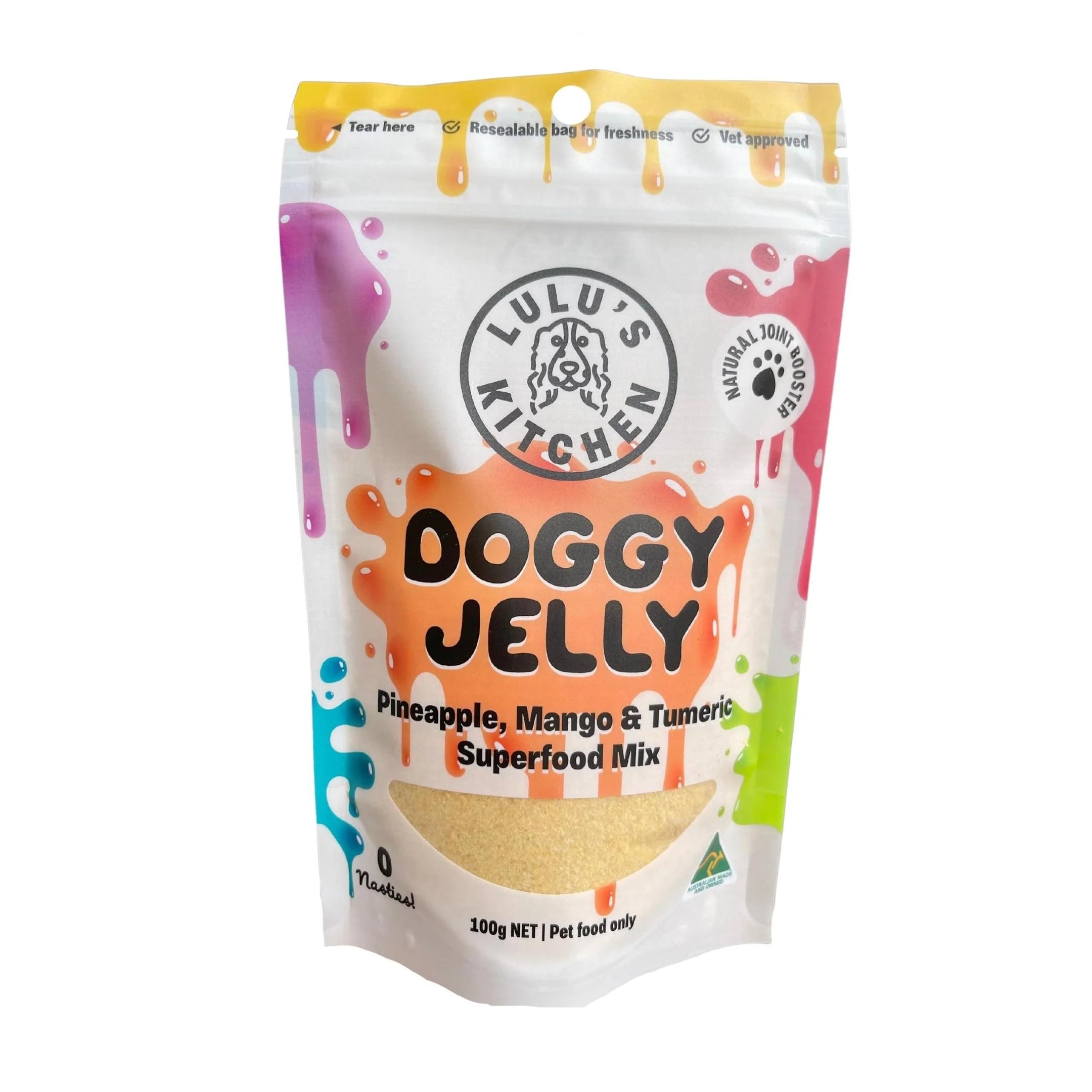 Lulu's Kitchen DIY Pineapple, Mango & Tumeric Doggy Jelly  |  Gelatin Superfood Mix