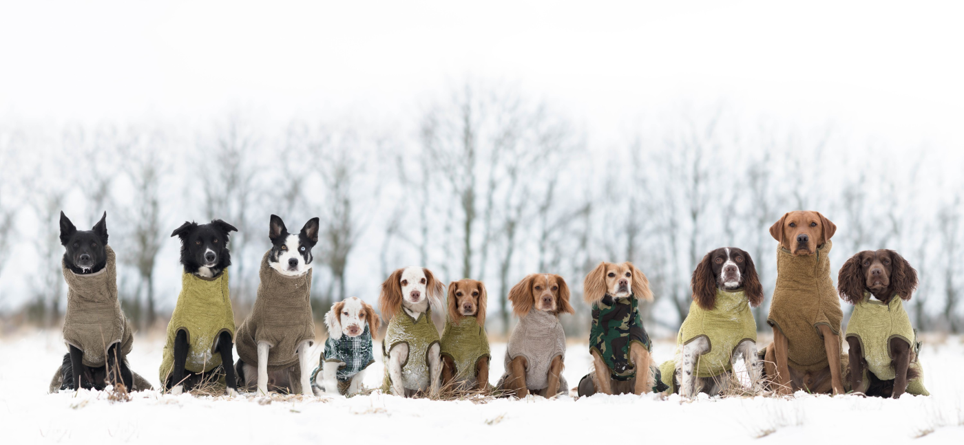 Siccaro coats/robe group photo in the snow