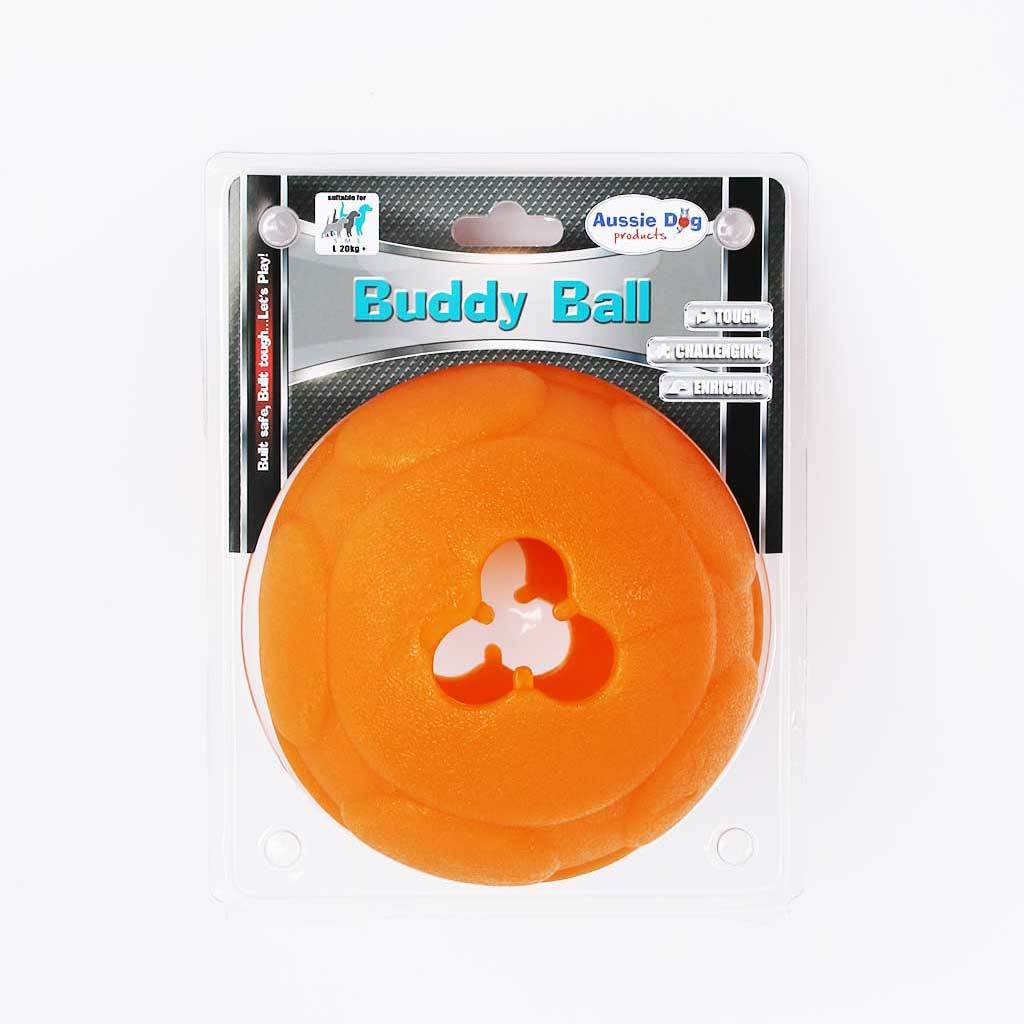 Aussie Dog Buddy Ball  |  Durable Interactive Treat Ball