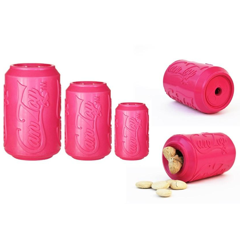 SodaPup Puppy Can Treat Dispenser  |  Durable Rubber Dog Chew Toy
