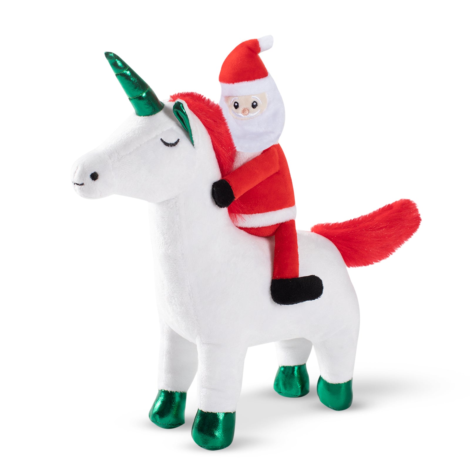Fringe Studio PetShop Santa's Magical Ride Unicorn  |  Squeaky Plush Toy