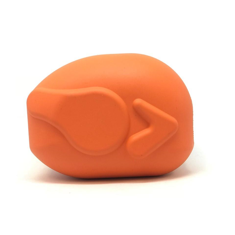 MuttsKickButt Roasted Turkey Treat Dispenser  |  Durable Rubber Dog Chew Toy