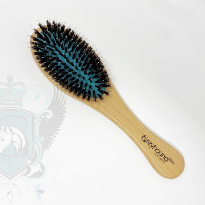 GREYHOUND Natural Boar Bristle w/ Nylon Brushes