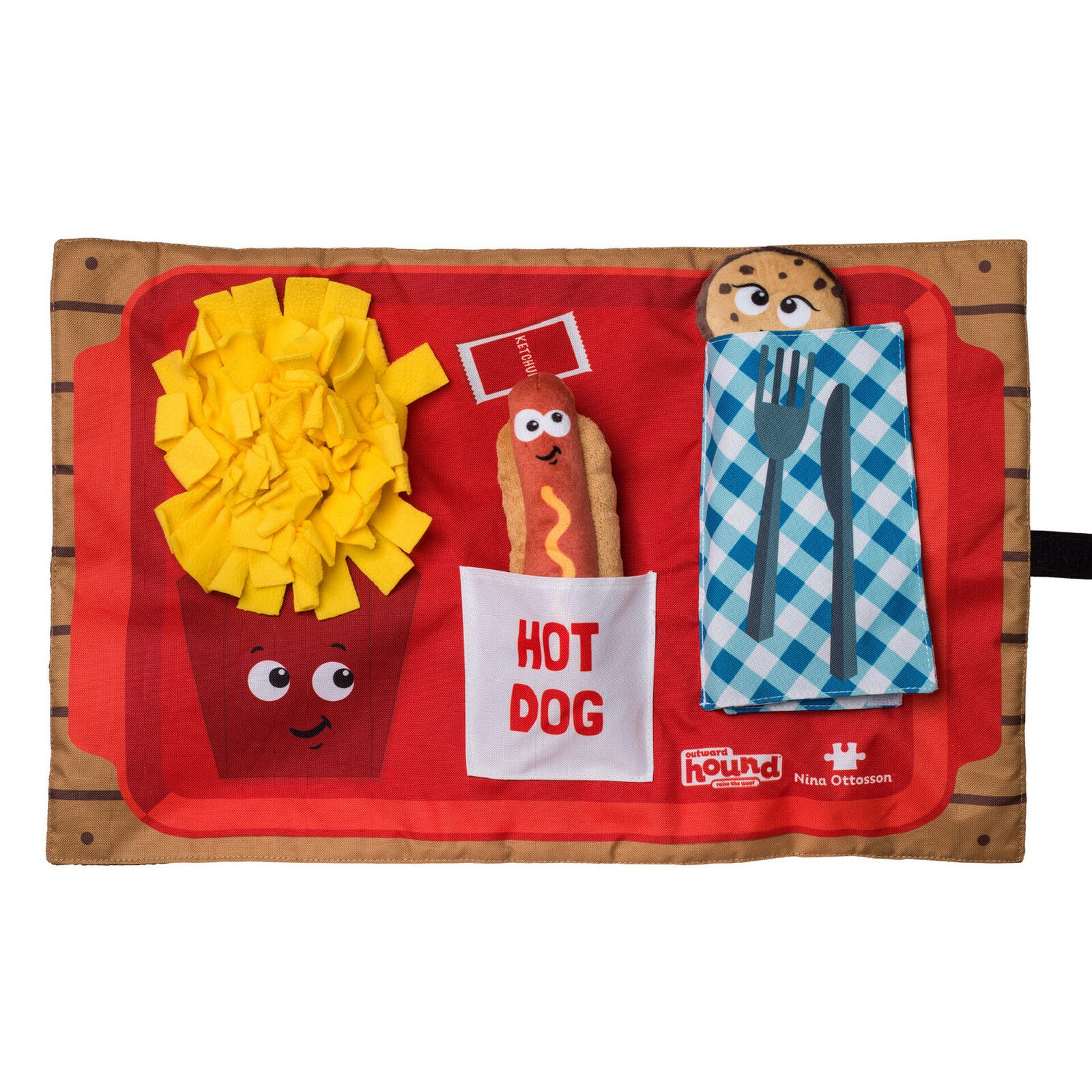 Nina Ottosson Snuffle Mat  Fast Food  |  Interactive Activity Puzzle
