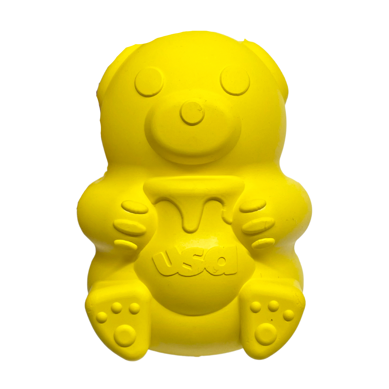 SodaPup Honey Bear  |  Durable Rubber Dog Chew Toy