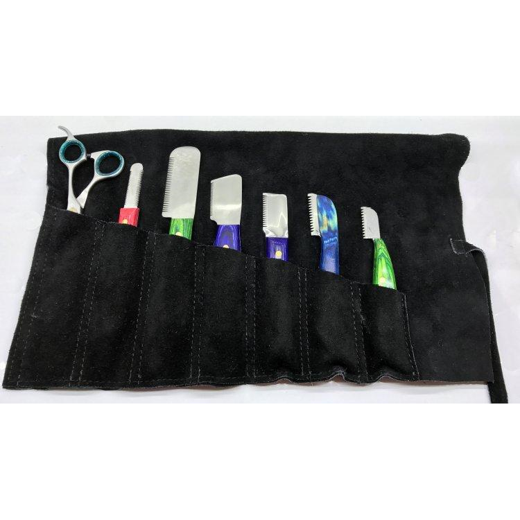 ASHLEY CRAIG Suede Tool Roll Up