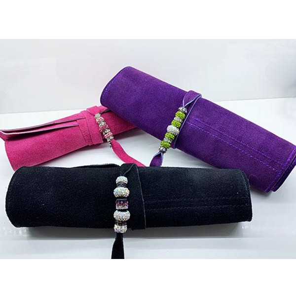 ASHLEY CRAIG Suede Tool Roll Up