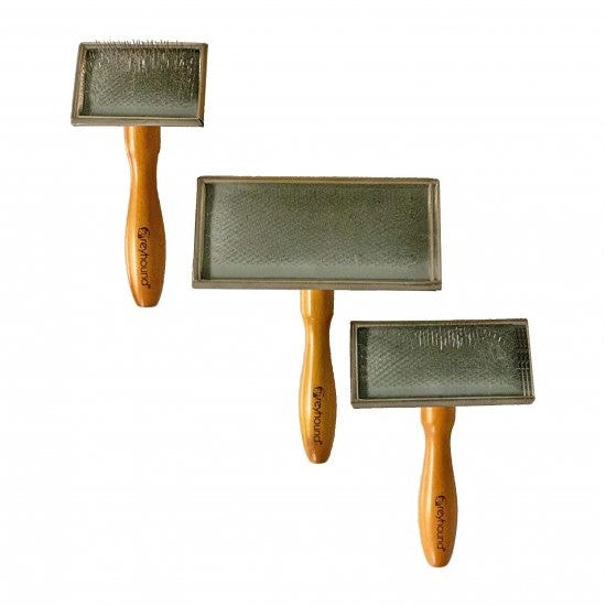 GREYHOUND Wood Slicker Brush