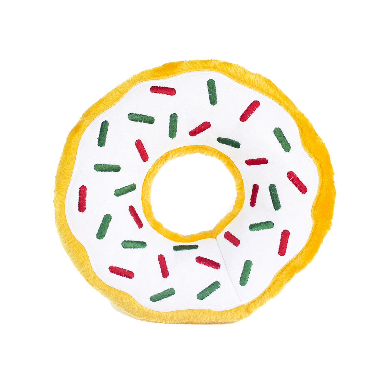 ZippyPaws Holiday Jumbo Donutz  |  Squeaky Plush Toy