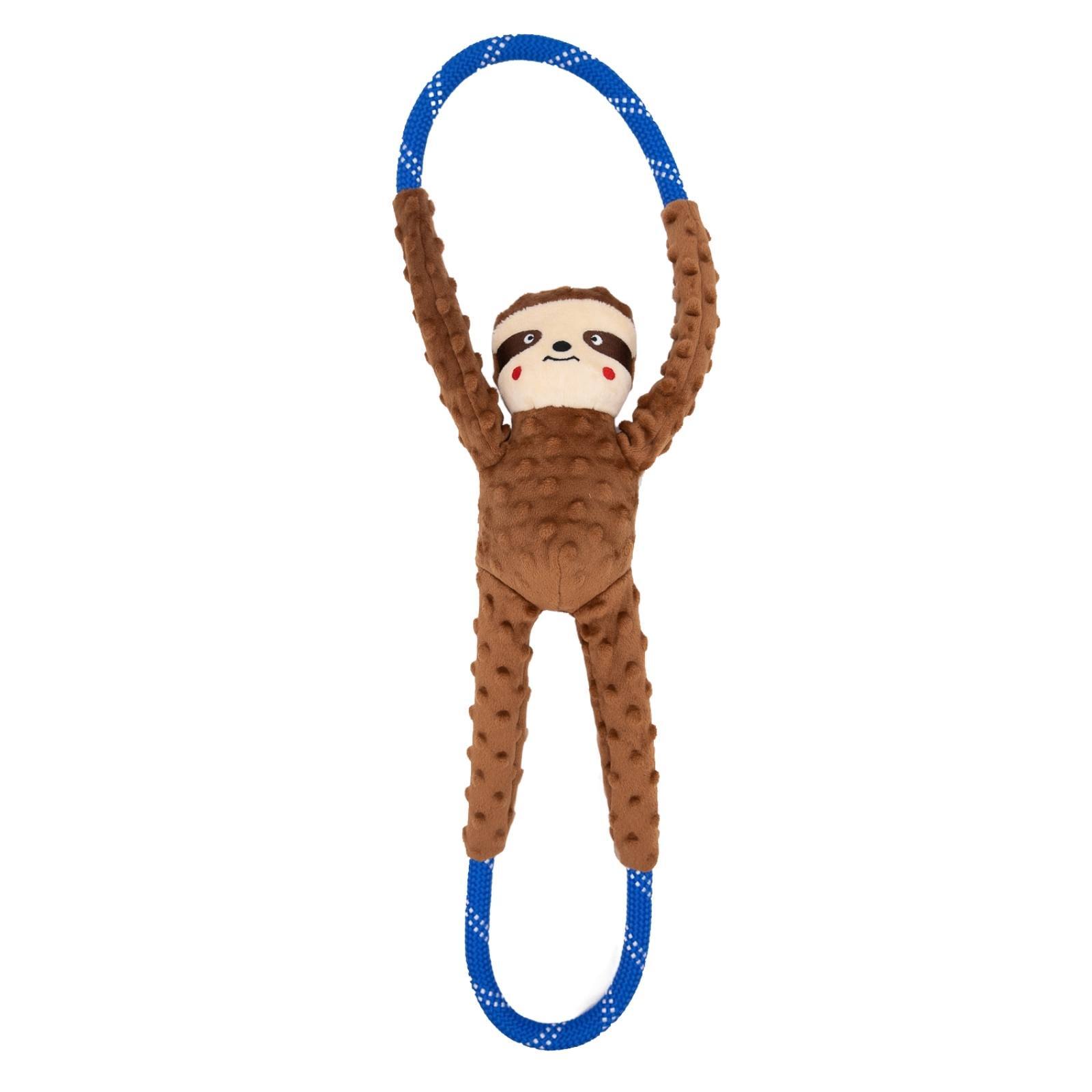 ZippyPaws RopeTugz  Sloth  |  Rope Tug Toy