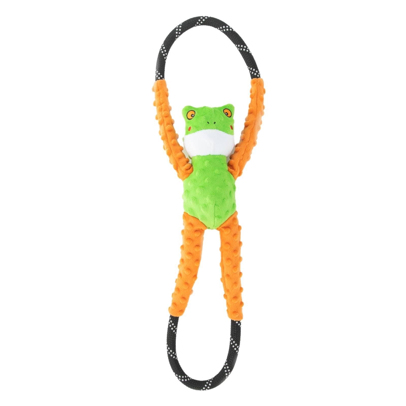 ZippyPaws RopeTugz  Tree Frog  |  Rope Tug Toy