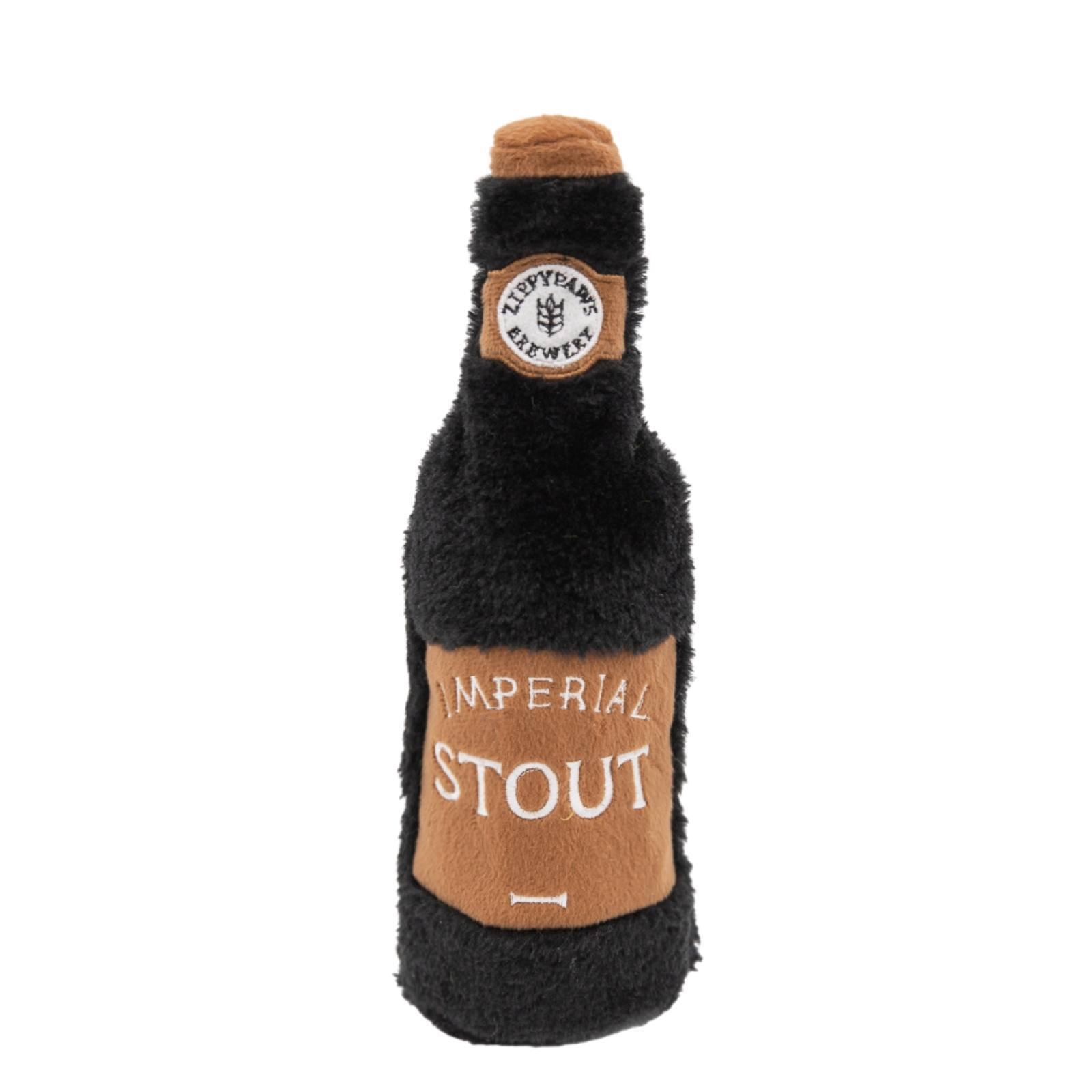 ZippyPaws Happy Hour Crusherz  Beer Bottle Toys  |  Plush Squeaky Bottle Toys