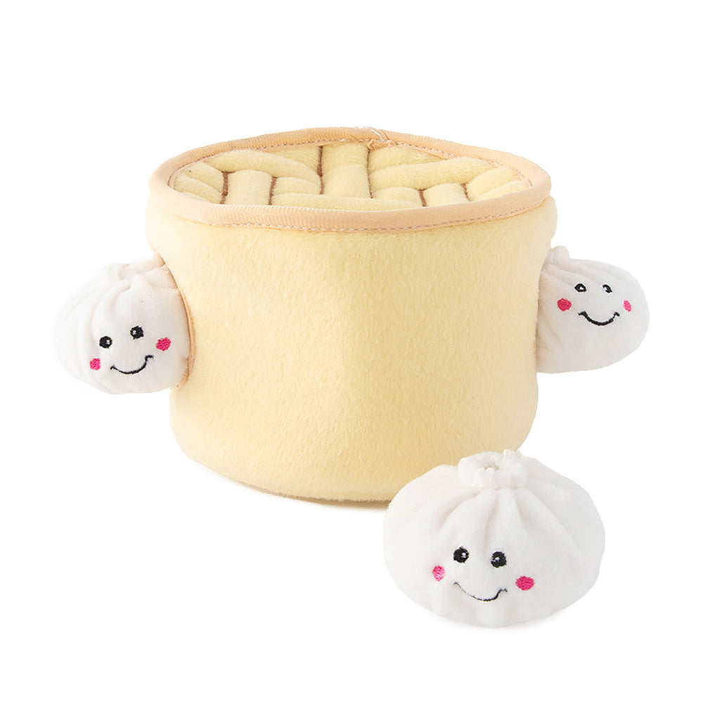 ZippyPaws Zippy Burrow  Soup Dumplings  |  Interactive Plush Puzzle Toy