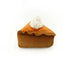 ZippyPaws Fall Harvest NomNomz  Pumpkin Pie Slice  |  Squeaky Plush Toy