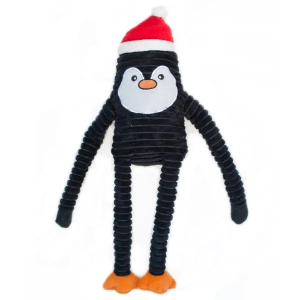 ZippyPaws Holiday Crinkle  Penguin  |  Crinkle Squeaky Plush Toy