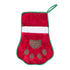 ZippyPaws Holiday Stocking  Red Paw  |  Present Stocking for Dogs