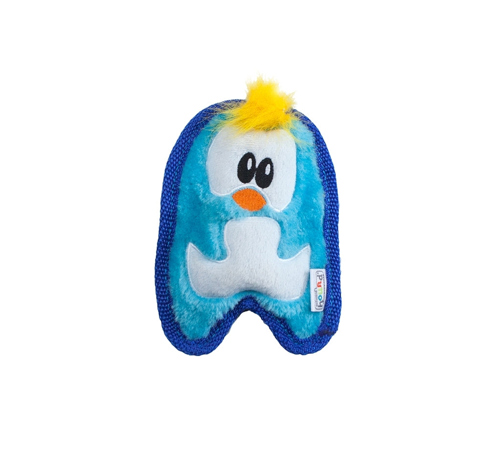 Outward Hound Mini Invincible  Penguin  |  No-Stuffing Squeaky Plush Toy