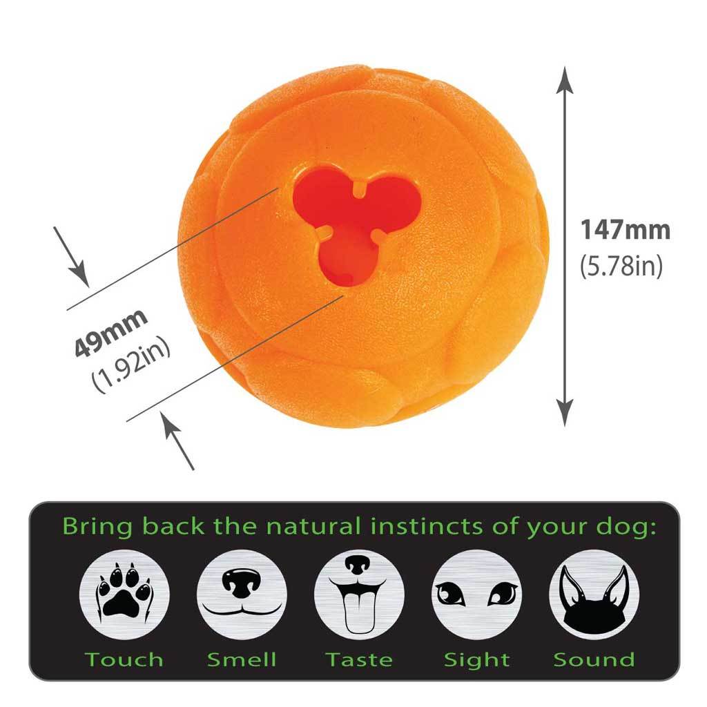 Aussie Dog Buddy Ball  |  Durable Interactive Treat Ball