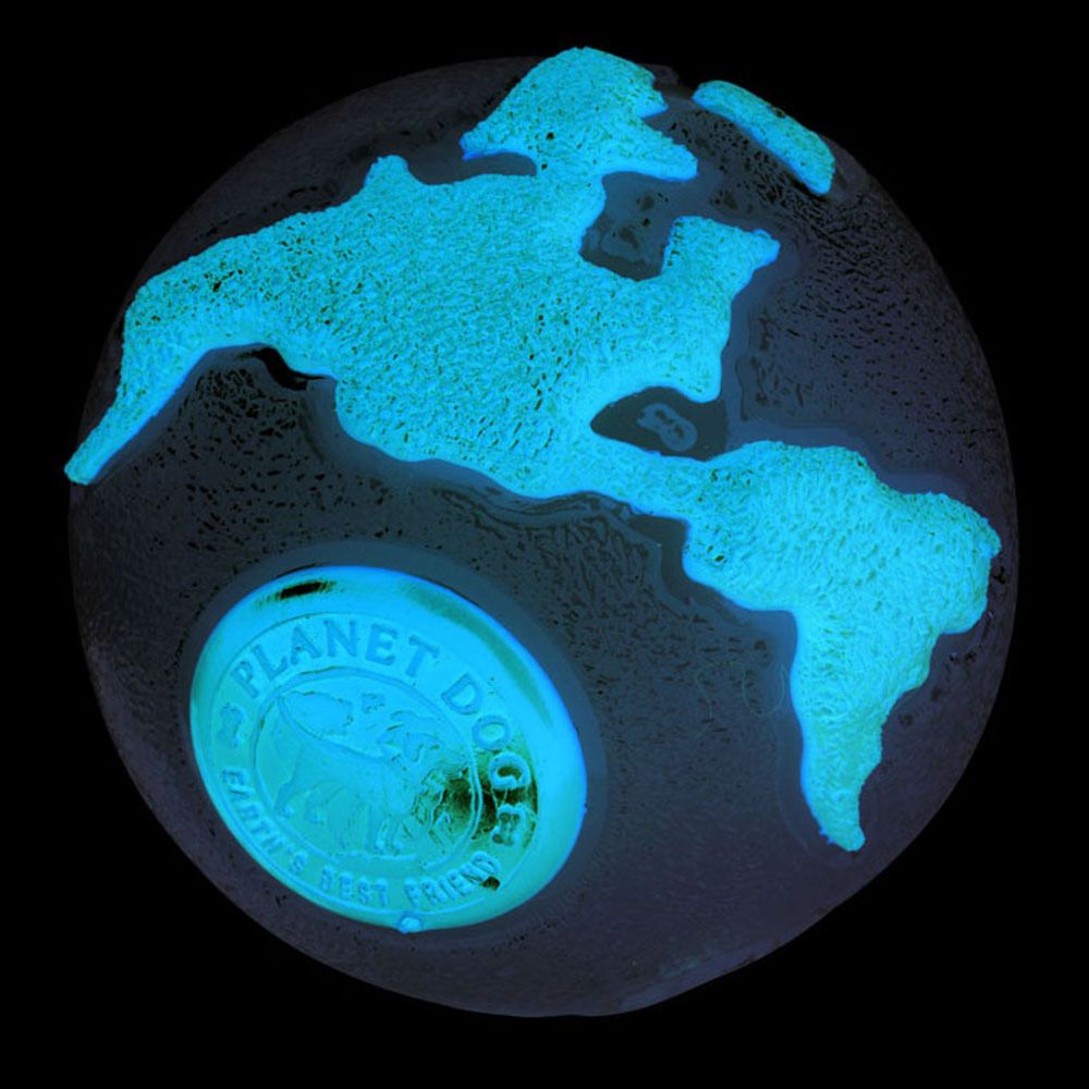 Planet Dog Orbee-Tuff Planet Ball Glow in the Dark Orange