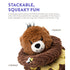Charming Pet Ringamals  Honey Bear  |  Plush Puzzle Squeaky Dog Toy