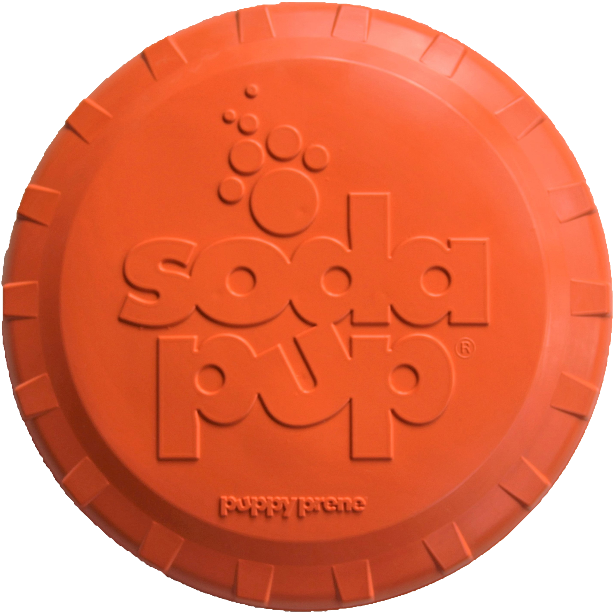 SodaPup Bottle Top Flyer  |  Durable Rubber Retrieving Frisbee
