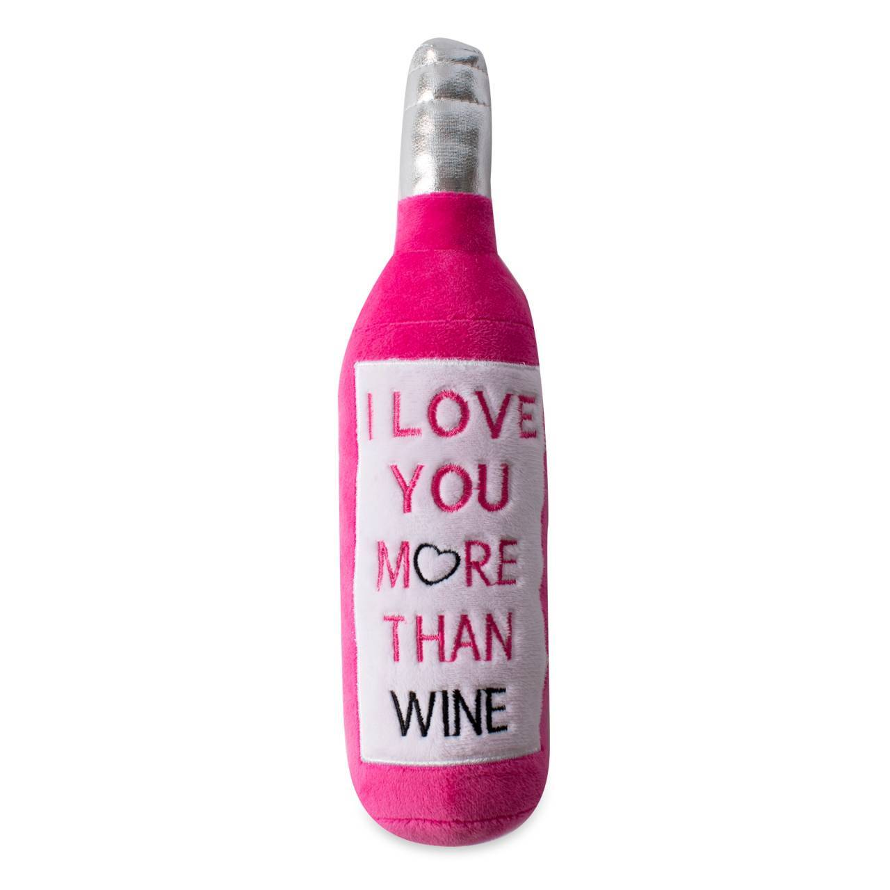 Fringe Studio PetShop Love You More Than Wine  |  Squeaky Plush Toy