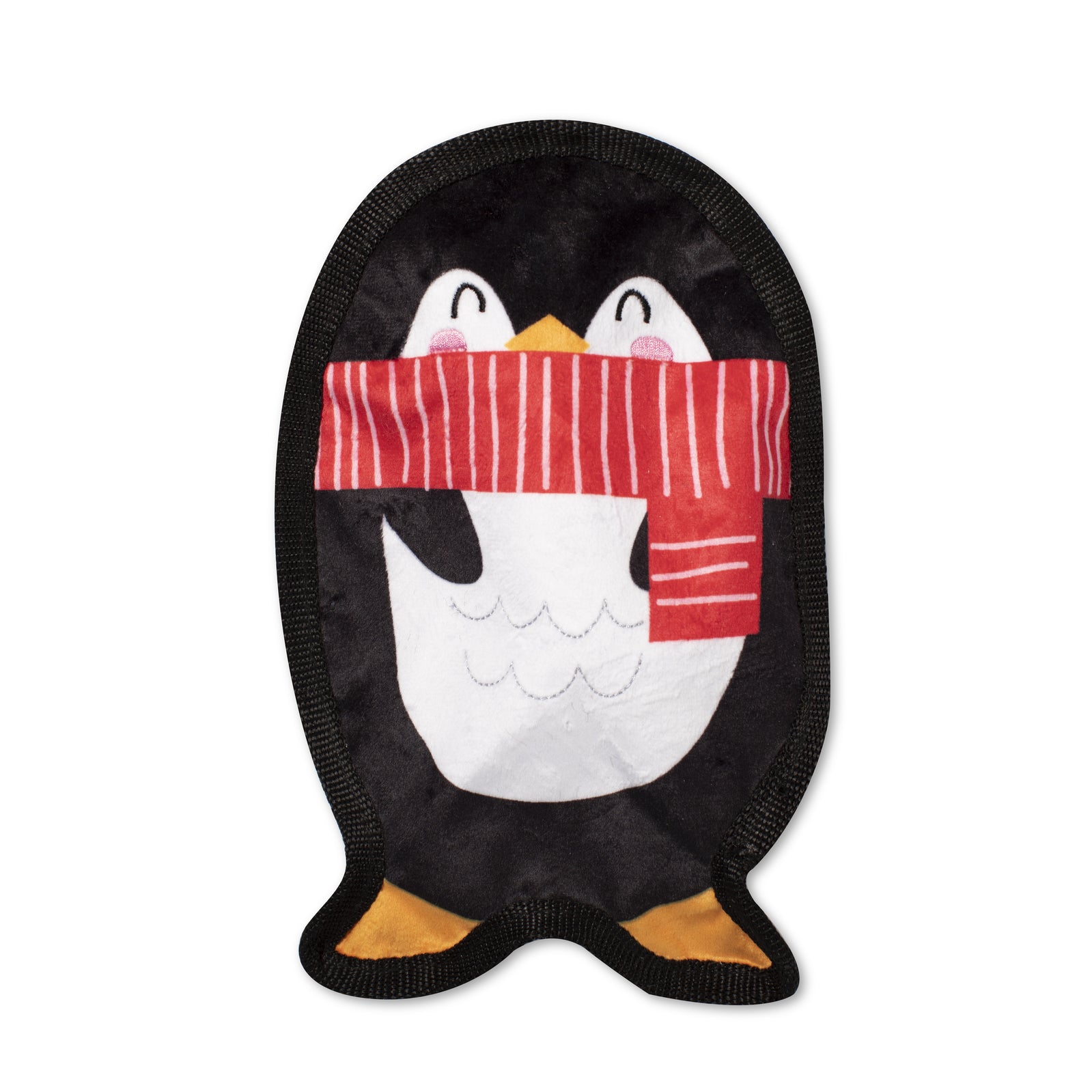 Fringe Studio PetShop Holiday Penguin  |  No-Stuffing Durable Squeaky Plush Toy
