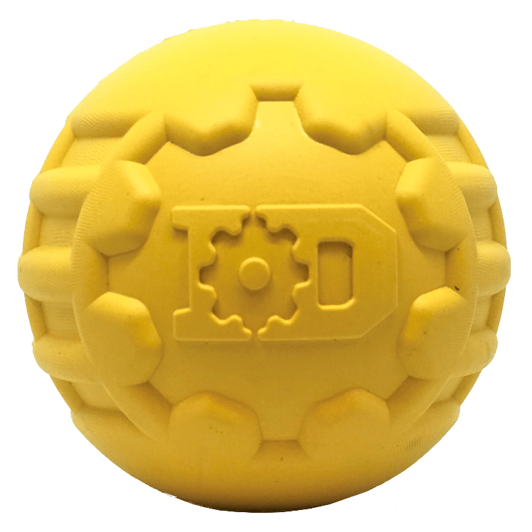 Industrial Dog Gear Ball  |  Durable Rubber Dog Chew Toy