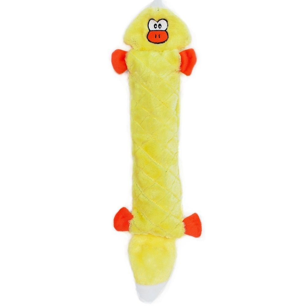 ZippyPaws Jigglerz  Duck  |  Shakeable Squeaky Plush Toy
