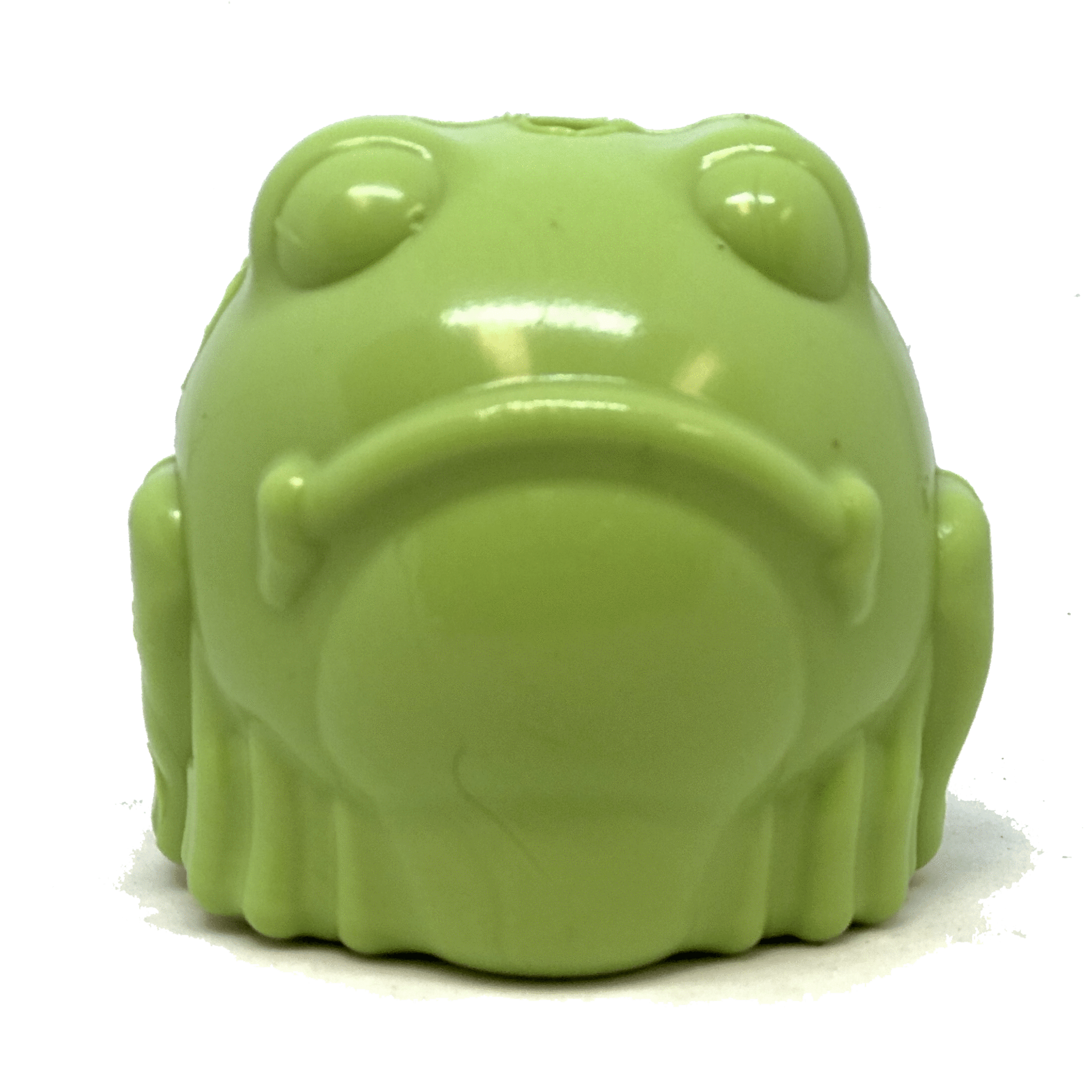 MuttsKickButt TPE Bullfrog Medium Treat Dispenser  |  Durable Synthetic Rubber Dog Chew Toy