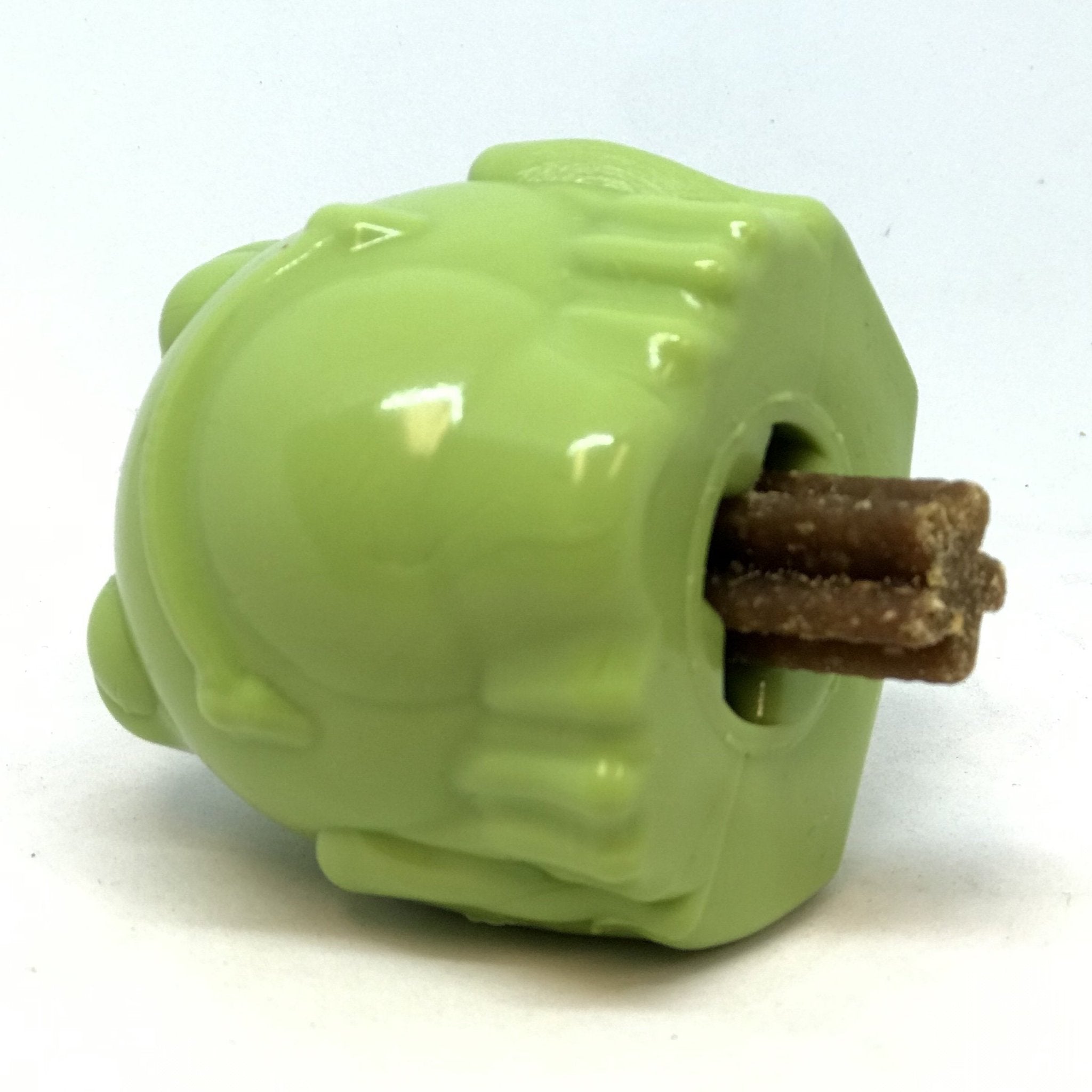 MuttsKickButt TPE Bullfrog Medium Treat Dispenser  |  Durable Synthetic Rubber Dog Chew Toy