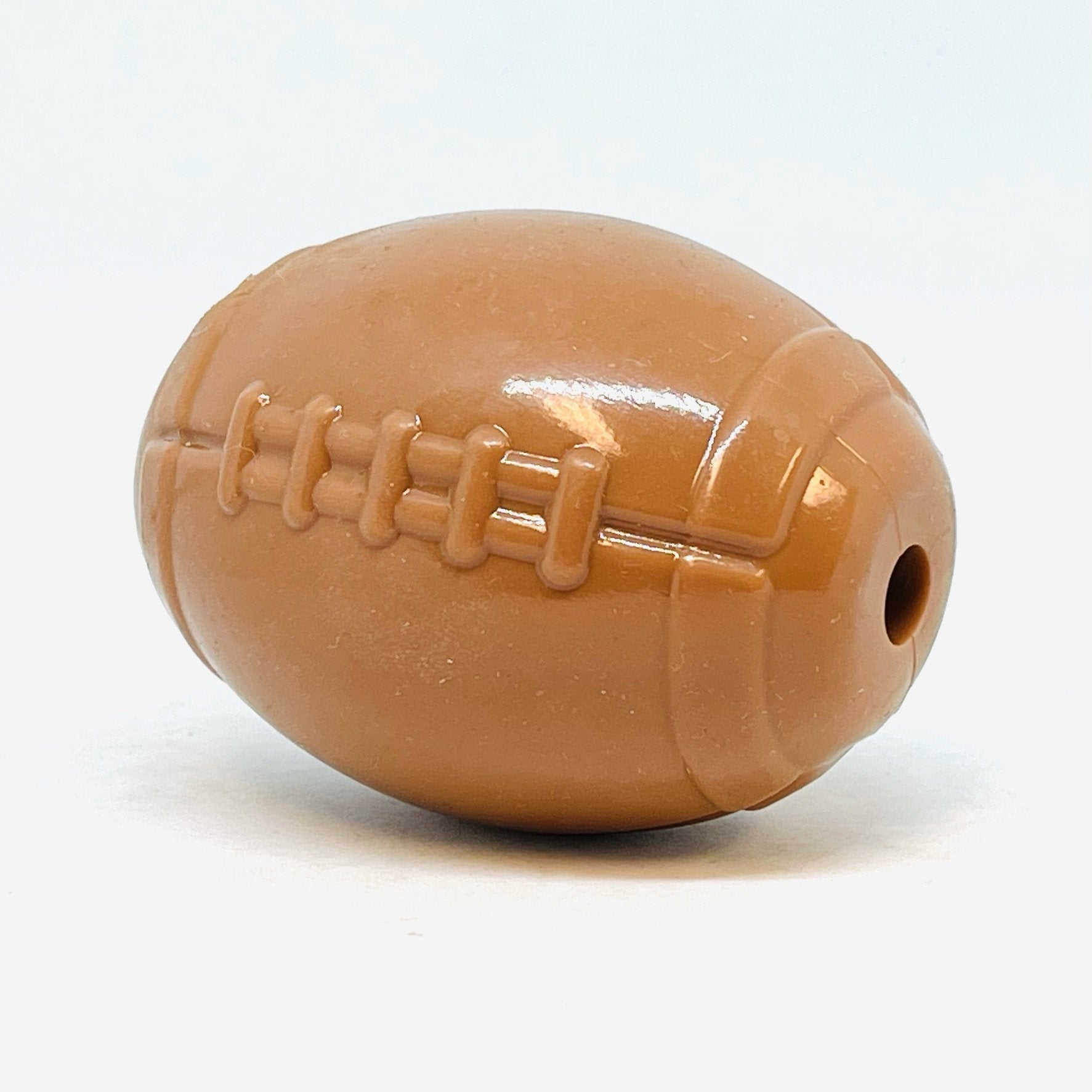 MuttsKickButt TPE Football Treat Dispenser  |  Durable Synthetic Rubber Dog Chew Toy