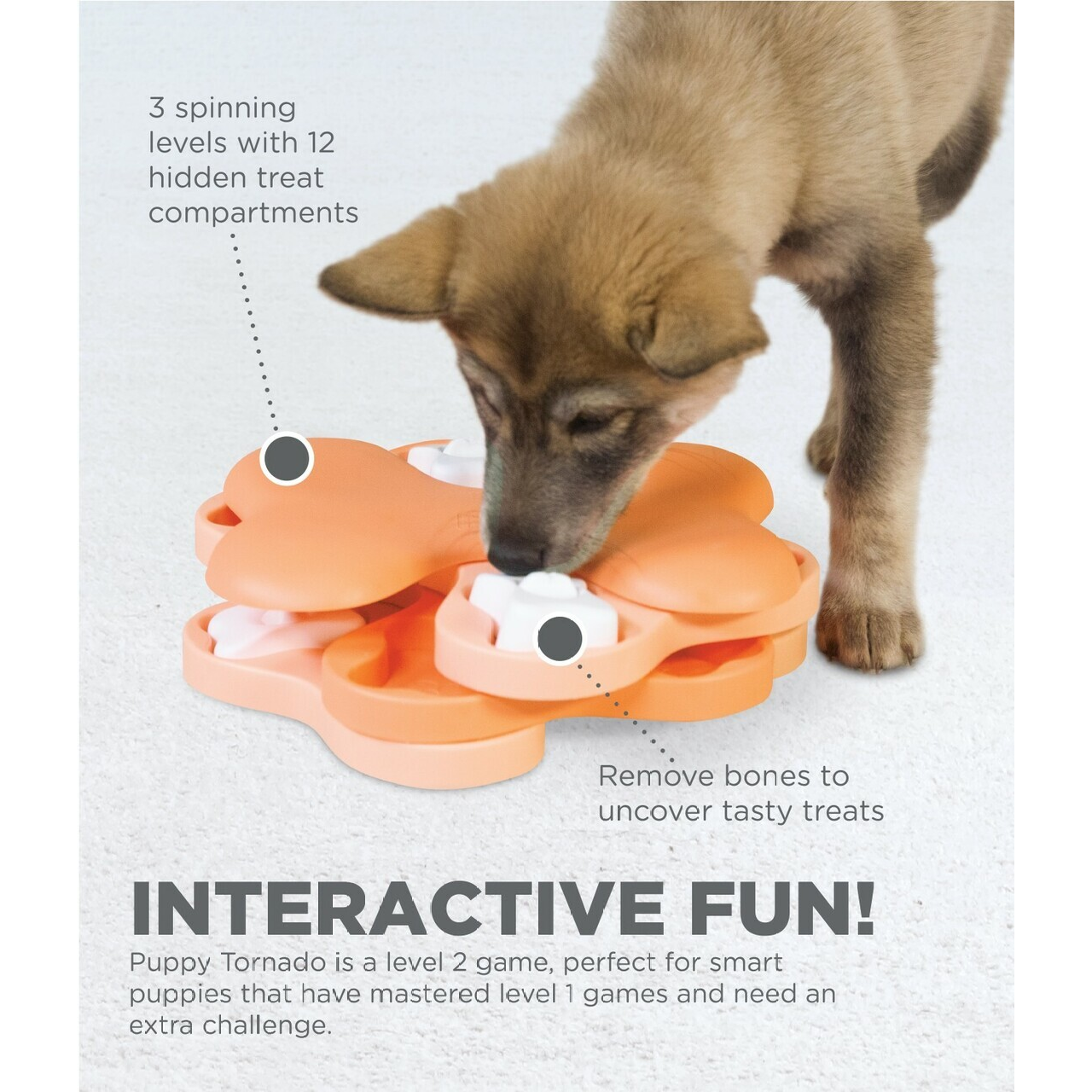 Nina Ottosson Tornado for Puppies  |  Interactive Puzzle Toy