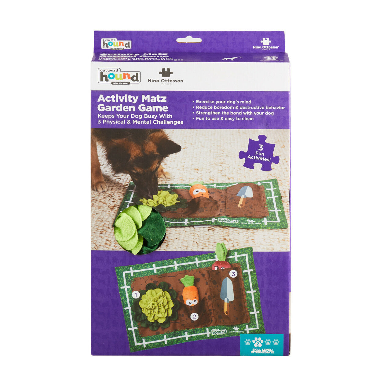 Nina Ottosson Snuffle Mat  Garden  |  Interactive Activity Puzzle