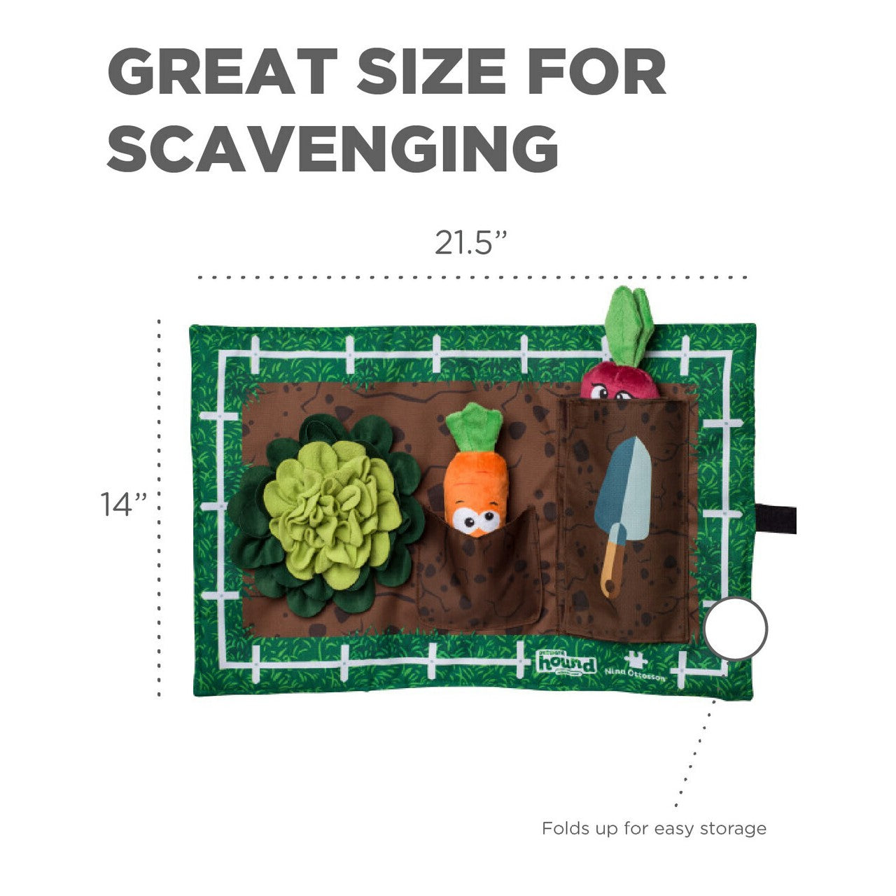 Nina Ottosson Snuffle Mat  Garden  |  Interactive Activity Puzzle