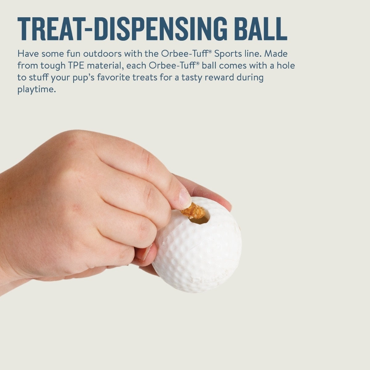 Planet Dog Orbee-Tuff Sport  Golf Ball  |  TPE Durable Treat Dispensing Ball