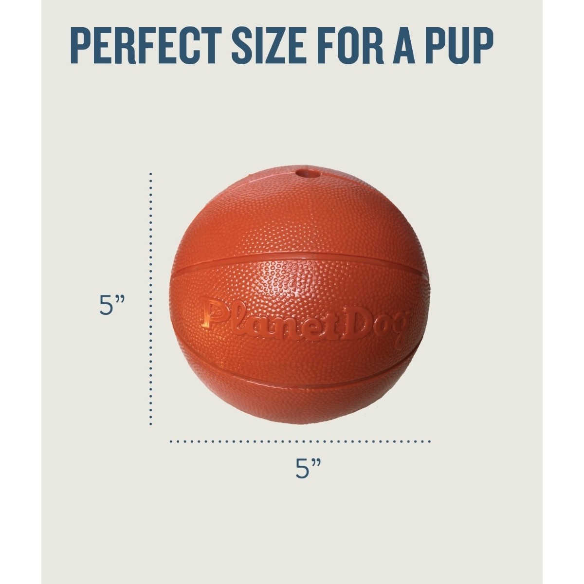 Planet Dog Orbee-Tuff Sport  Basketball  |  TPE Durable Treat Dispensing Ball