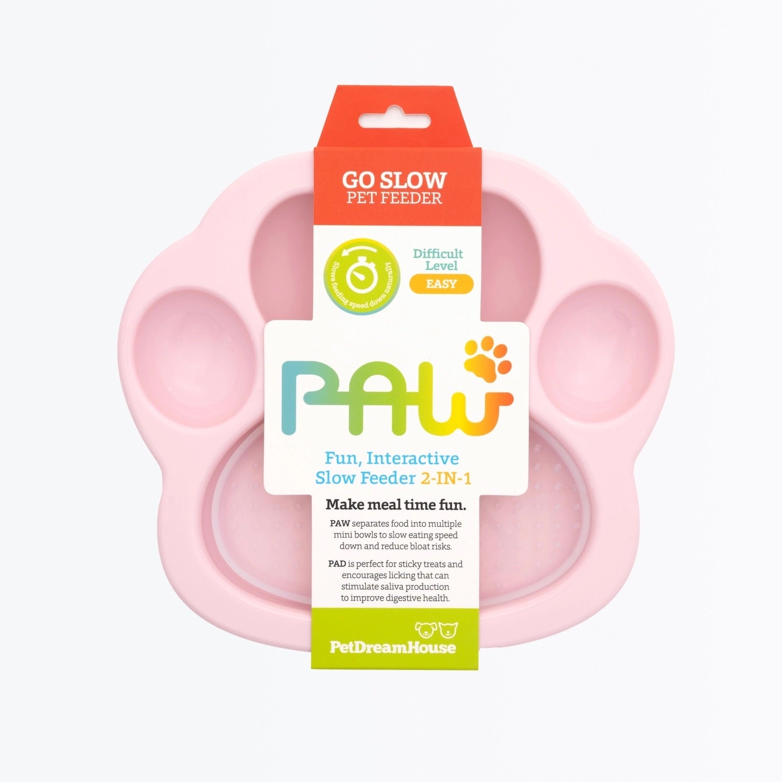 PAW 2-in-1 Mini Slow Paw & Pad  |  Interactive Feeding Bowl