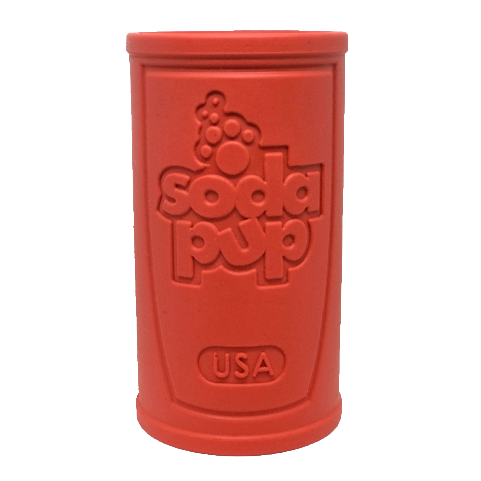 SodaPup Retro Soda Can Treat Dispenser  |  Durable Rubber Dog Chew Toy