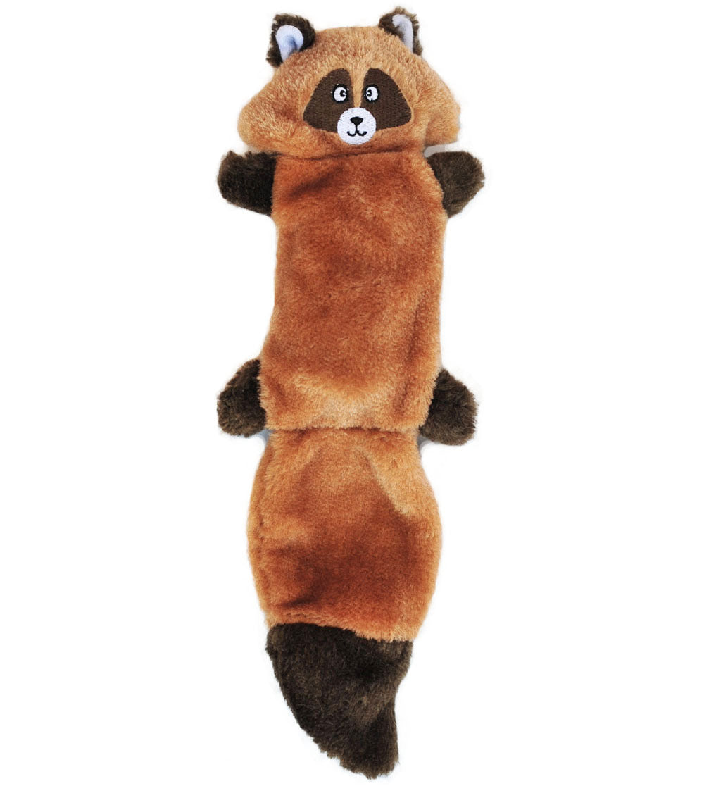 ZippyPaws Zingy  Raccoon  |  No-Stuffing Squeaky Plush Toy