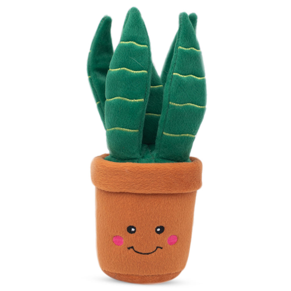 ZippyPaws Snake Plant (Mother in Law's Tongue)  |  Squeaky Plush Toy