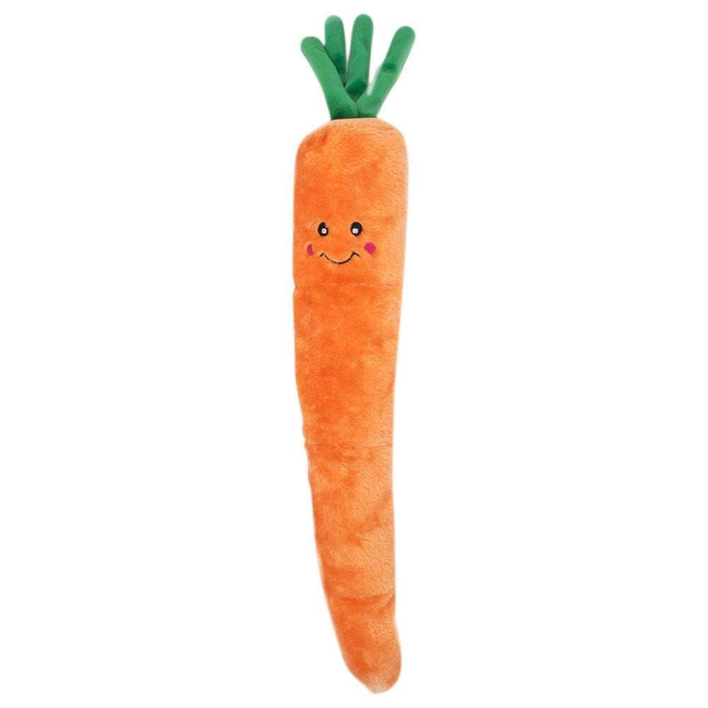ZippyPaws Jigglerz  Carrot  |  Shakeable Squeaky Plush Toy