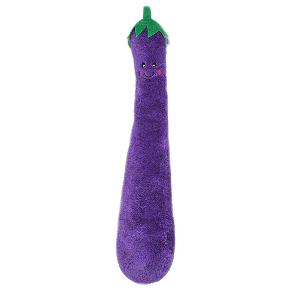ZippyPaws Jigglerz  Eggplant  |  Shakeable Squeaky Plush Toy