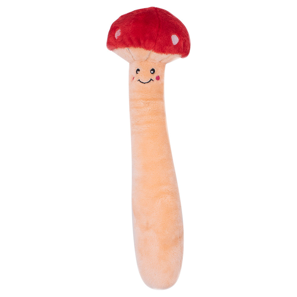ZippyPaws Jigglerz  Mushroom  |  Shakeable Squeaky Plush Toy
