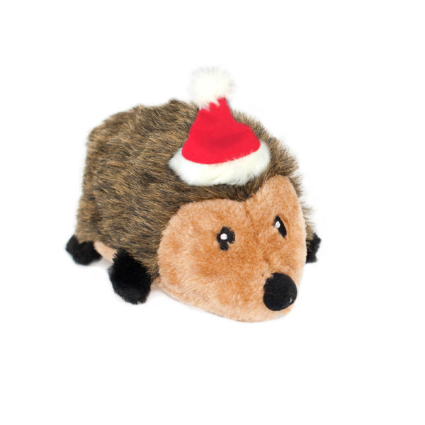 ZippyPaws Holiday Hedgehog  Large  |  Squeaky Plush Toy