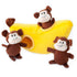 ZippyPaws Zippy Burrow  Monkey 'n Banana  |  Interactive Plush Puzzle Toy