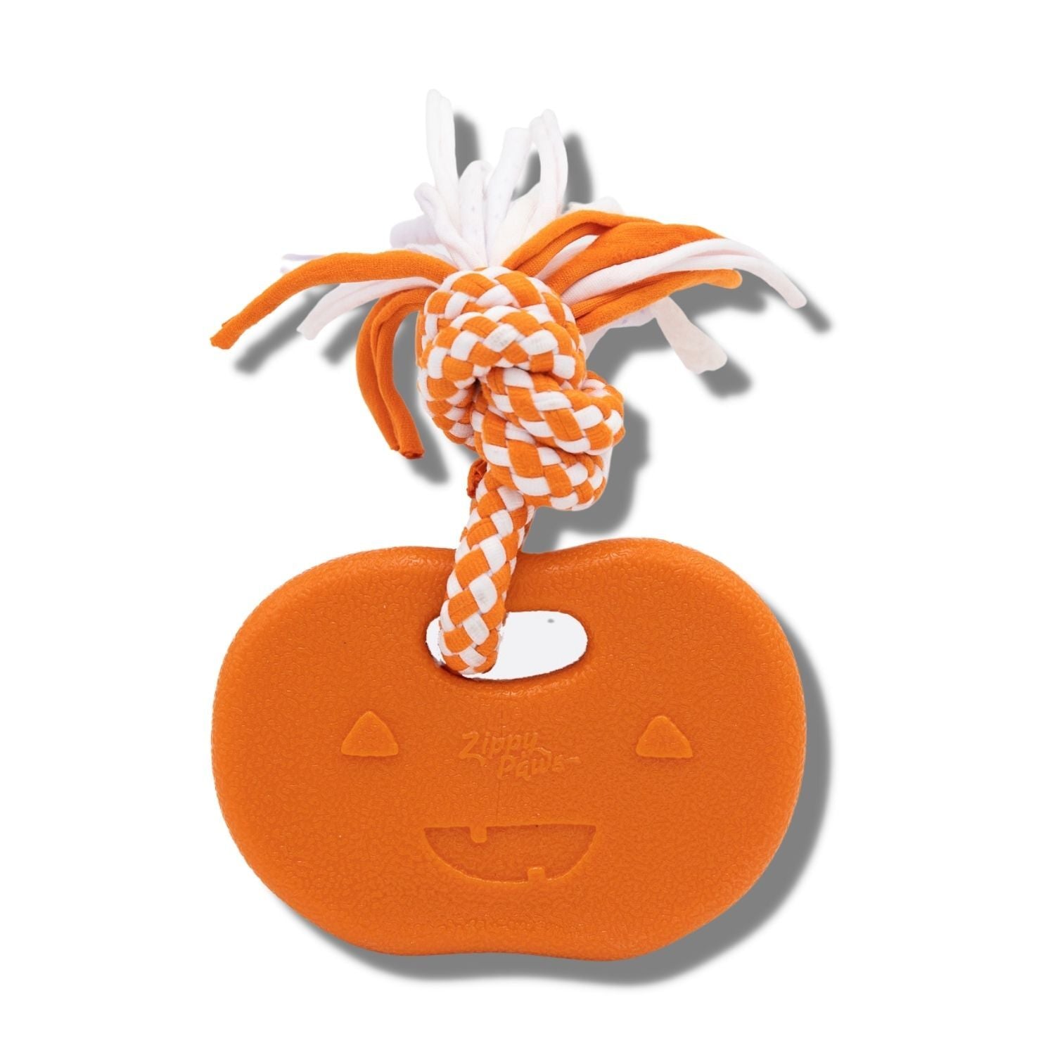 ZippyPaws Halloween ZippyTuff Teetherz  Pumpkin  |  Durable TPR Teething Toy for Puppies