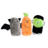 ZippyPaws Halloween Squeakie Buddies 3 Pack (Frankenstein, Pumpkin, Bat)  |  Squeaky Plush Toy Set