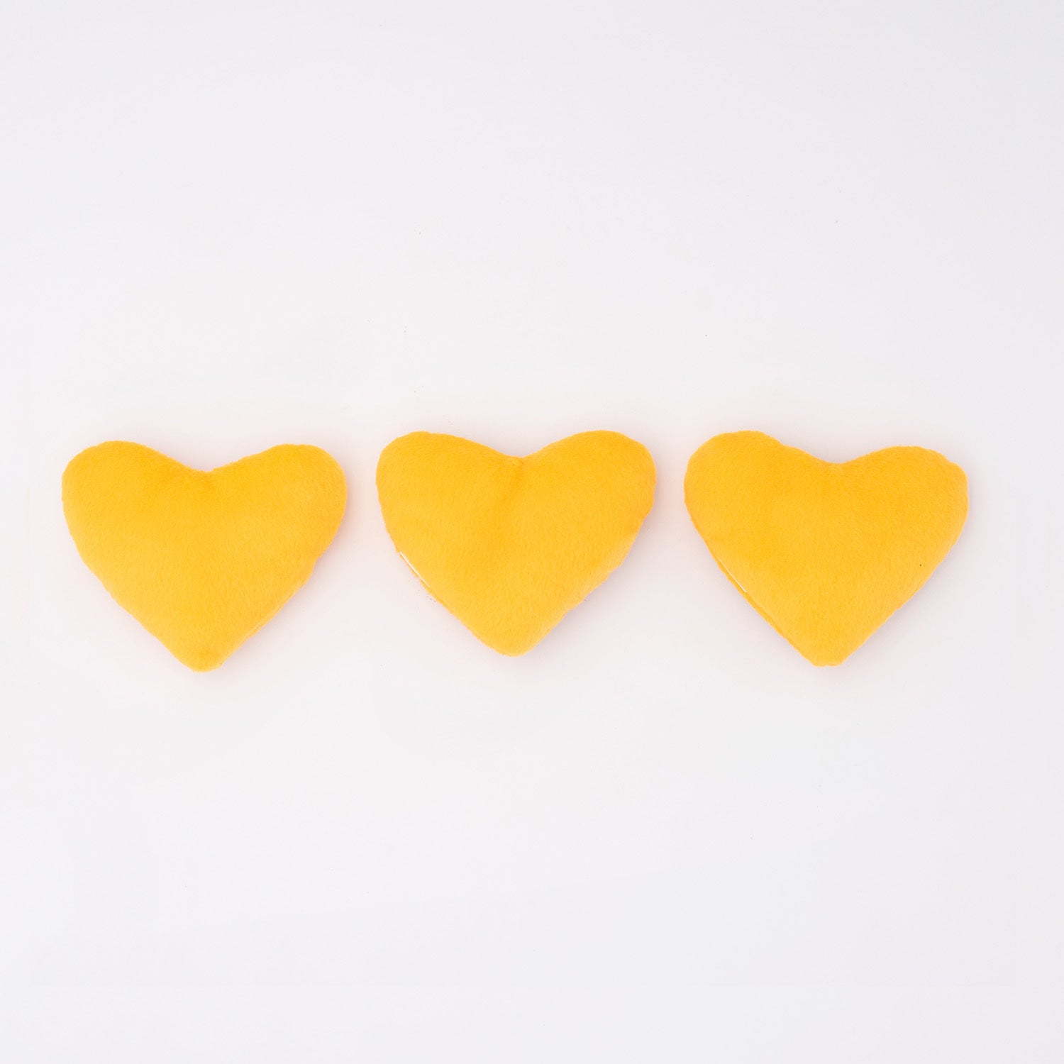 ZippyPaws Valentine's Miniz  Heart Cookie 3 Pack  |  Mini Squeaky Plush Toy Set