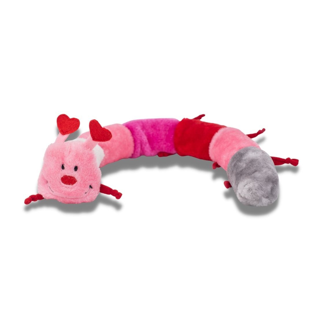 ZippyPaws Valentine's Deluxe Caterpillar  |  Squeaky Plush Toy